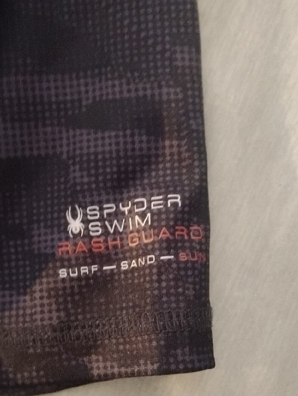 Spyder Men’s Dark Gray Black Camo Short Sleeve Tee - Picture 3 of 7